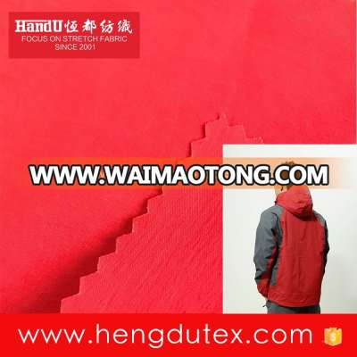 waterproof woven 80% polyamide 20% elastane 2 way stretch taslon fabric for outdoor jacket