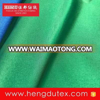 Waterproof High Elastic T400 Polyester 4-way Stretch Plain Fabric for Trousers